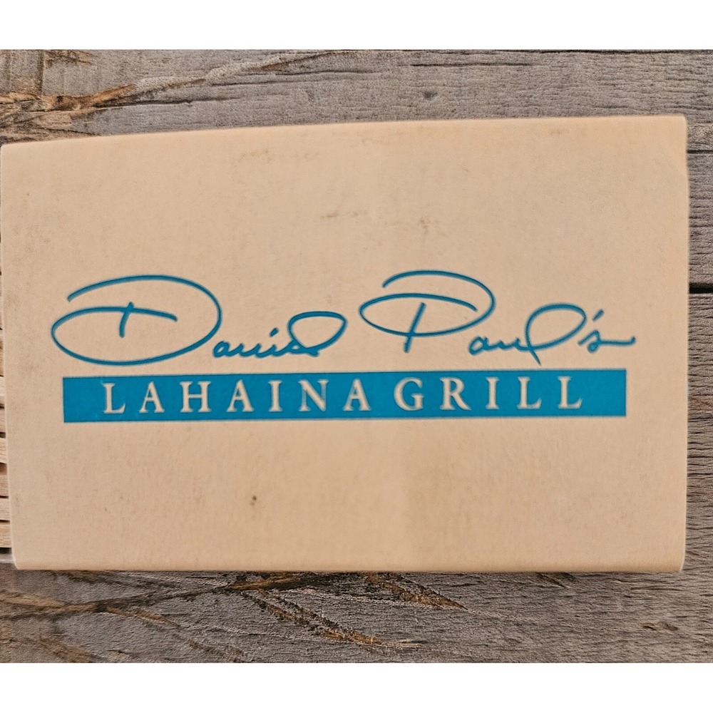 David Paul's‎ Lahaina Grill Matchbox Blue Tip Matches Restaurant Souvenir - Picture 3 of 12